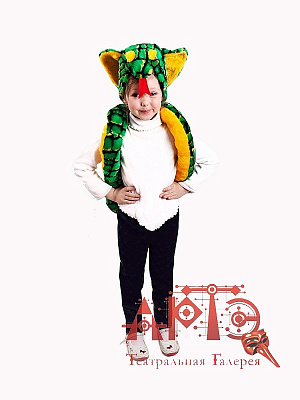 Карнавальный костюм "Змея" зелёный с жёлтым Зеленый-Желтый