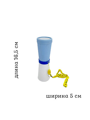 Гудок болельщика с акустической мембраной  Голубой-Белый
