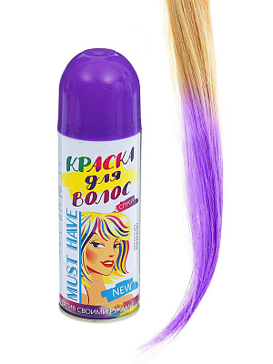 Краска-спрей для волос, оттеночный Фиолетовый