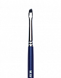 Кисть для бровей из черного упругого нейлона со скосом №4Н (Цв: Blue) Blue
