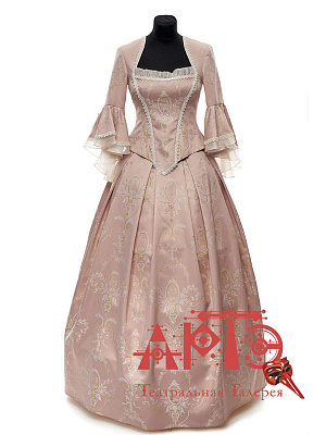 Платье в стиле "Рококо Светское" Св. Розовый