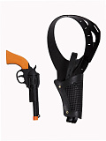 Револьвер ковбоя с наплечной кобурой (Цв: Черный-Оранжевый ) Черный-Оранжевый