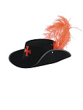 Шляпа "Д Артаньян"  (Цв: Черный Размер: ГУ 54) Черный