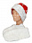 Комплект "Дед Мороз" (шапка, варежки) Красный-Белый
