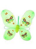 Крылья "Бабочка" с бабочками на крыльях (Цв: Зеленый ) Зеленый