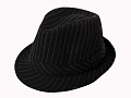 Шляпа "Гангстер" в полоску (Цв: Черный Размер: 58) Черный