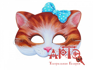 Маска карнавальная "Кошечка" Разноцветный