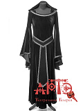 Платье "Средневековое с капюшоном" (Цв: Черный Размер: 52-54) Черный