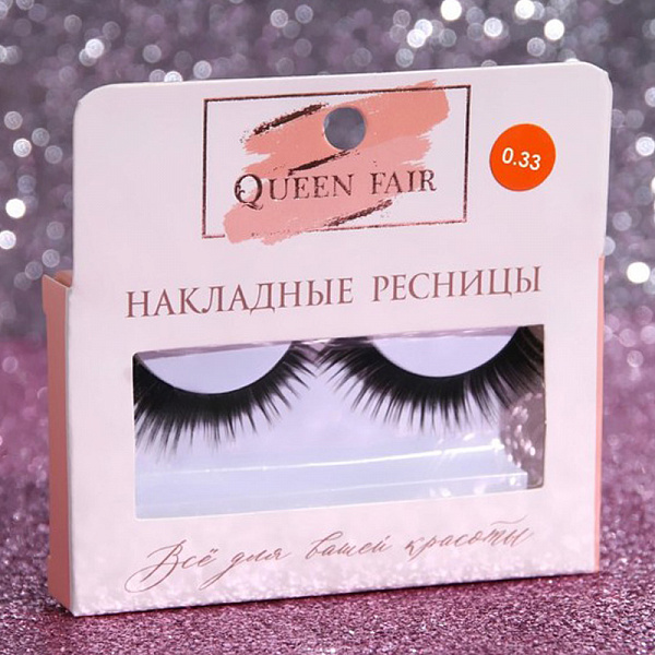 Ресницы накладные "Кошачий глаз" с клеем, P033