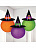 Набор подвесных декораций, ведьминские шляпы Разноцветный