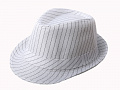 Шляпа "Гангстер" в полоску (Цв: Белый Размер: 58) Белый
