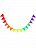 Гирлянда "Флажки" треугольник 4 м Разноцветный