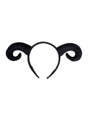 Ободок "Рога" Черный