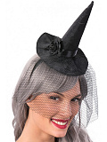 Шляпка "Ведьма" на ободке с вуалью