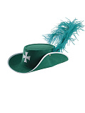 Шляпа "Д Артаньян"  (Цв: Зеленый Размер: 54) Зеленый