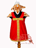 Карнавальный костюм "Козочка" (Цв: Бежевый-Красный ) Бежевый-Красный