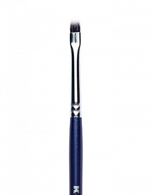 Кисть для визажа из таклона  (ворс высота 5 мм.,ширина 4 мм.) Blue