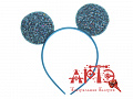 Ободок карнавальный "Мышь" (Цв: Голубой ) Голубой