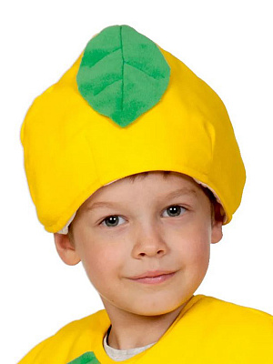 Шапочка детская "Лимон" Желтый-Зеленый