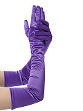 Перчатки женские атласные выше локтя, 55 см (Цв: Лавандовый ) Лавандовый