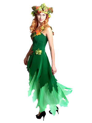 Платье "Осень" корсетное Зеленый