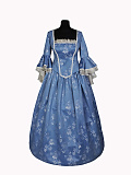Платье в стиле "Рококо Светское" (Цв: Голубой Размер: 52) Голубой