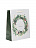 Пакет ламинированный вертикальный "Новогодний венок" 25*21*8 см Разноцветный