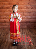 Сарафан "Алёнушка" детский  (Цв: Красный Размер: 110-116 см) Красный