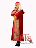 Костюм "Русская царица" (Цв: Красный-Золотой Размер: 54-56) Красный-Золотой
