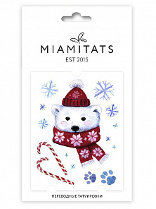 Тату переводная Christmas Bear