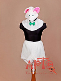 Карнавальный костюм "Мышонок"  (Цв: Белый-Розовый ) Белый-Розовый