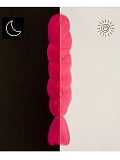 Канекалон однотонный, гофрированный, люминесцентный, S2, т емн.розовый, 60 см