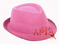 Шляпа фетровая (Цв: Св. Розовый Размер: 58) Св. Розовый