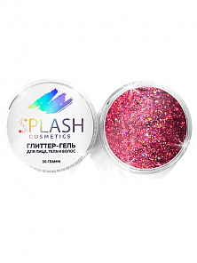 Глиттер-гель для лица, тела и волос "SPLASH" цвет "HOLO RED" 30 гр