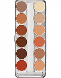 Спец. грим для изд. из латекса палитра/RMG (Rubber Mask Grease) Palette 12 цв. (Цв: F-TV) F-TV