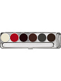 Спец. грим для изд. из латекса палитра/ RMG (Rubber Mask Grease) Palette 6 цв. (Цв: S) S
