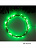 Гирлянда светодиодная IP20, 10 м, серебристая нить, свечение зелёное. Разноцветный