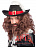 Комплект "Мушкетёр" парик, борода с усами. Шатен