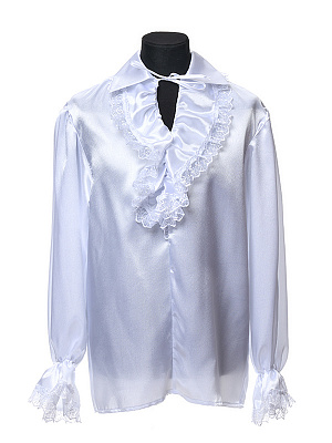 Рубашка с жабо белая "XVII век" Белый