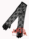 Перчатки гипюровые 50 см (Цв: Черный ) Черный