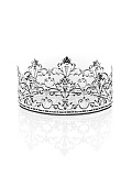 Корона из металла, диаметр 10 см., высота 5,5 см.