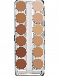 Спец. грим для изд. из латекса палитра/RMG (Rubber Mask Grease) Palette 12 цв. (Цв: W) W