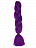 Канекалон однотонный, гофрированный, фиолетовый 60 см Фиолетовый