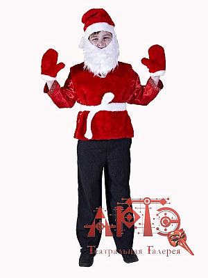 Карнавальный костюм "Морозик" Красный