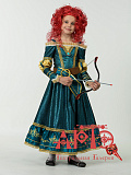 Костюм карнавальный "Принцесса Мерида"  (Цв: Разноцветный Размер: 128 см) Разноцветный
