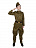 Военная форма мужская (гимнастерка, брюки-галифе, ремень и пилотка) Оливковый