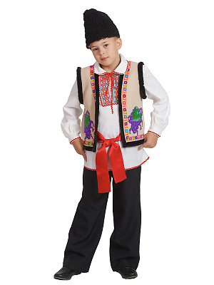 Костюм "Молдаванин мальчик" Белый