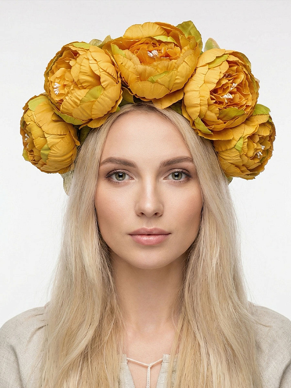 Кокошник "Пионы"
