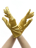 Перчатки женские атласные короткие, 20-23 см (Цв: Золотой ) Золотой