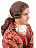 Парик "Французский кавалер" цвета шатен с буклями и хвостом Шатен